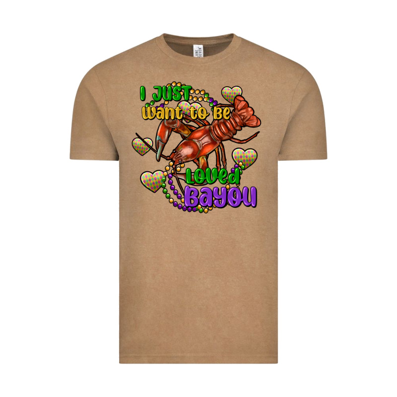 Crawfish I Just Want To Be Loved Bayou Vintage Tee by FaDigitalArtStudio | Teevron