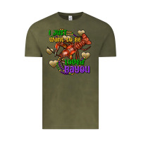 Vintage Olive Crawfish i just want to be loved bayou Vintage Tee - FaDigitalArtStudio