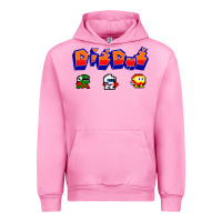 Fuchsia Pink dig dug Urban Hoodie - artisFamous