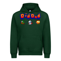 Forest Green dig dug Urban Hoodie - artisFamous