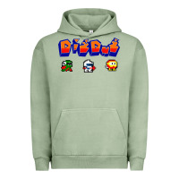 Pigment Oil Green dig dug Urban Hoodie - artisFamous