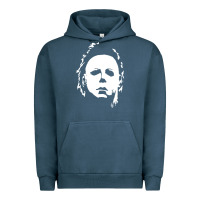 Pigment Midnight Navy halloween horror myers Urban Hoodie - artisFamous