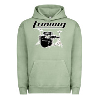 Pigment Oil Green ludwig drum Urban Hoodie - artisFamous
