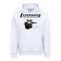 White ludwig drum Urban Hoodie - artisFamous