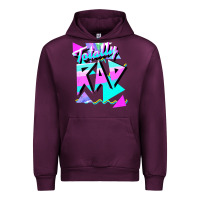 Mauve Wine 1980's style totally rad 80s casual  v.10.1 tank top Urban Hoodie - artisFamous