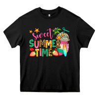 Black sweet summer time iced coffee Heavy Core Tee - Jasminsmagicworld