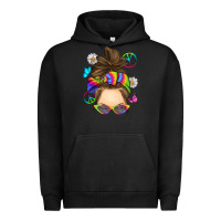 Pigment Black messy bun tie dye Urban Hoodie - RanaPortraitStore