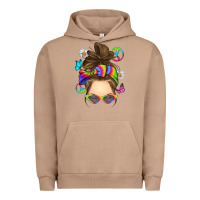 Pigment Burro messy bun tie dye Urban Hoodie - RanaPortraitStore