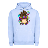Pigment Grape Ice messy bun tie dye Urban Hoodie - RanaPortraitStore