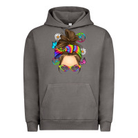 Pigment Tornado messy bun tie dye Urban Hoodie - RanaPortraitStore