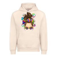 Sandshell messy bun tie dye Urban Hoodie - RanaPortraitStore