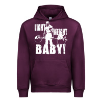 Mauve Wine American bodybuilder Urban Hoodie - artisFamous