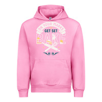 Fuchsia Pink on your marks get set bake Urban Hoodie - artisFamous