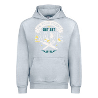 Heather Grey on your marks get set bake Urban Hoodie - artisFamous
