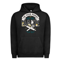 Pigment Black on your marks get set bake Urban Hoodie - artisFamous