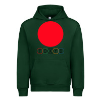 Forest Green Japan Flag Olympics Urban Hoodie - artisFamous