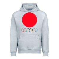 Heather Grey Japan Flag Olympics Urban Hoodie - artisFamous