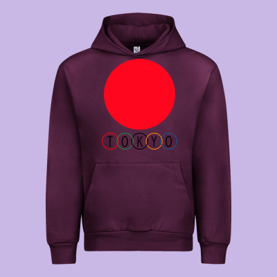Japan Flag Olympics Urban Hoodie Designed By Artisfamous