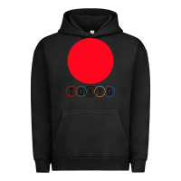 Pigment Black Japan Flag Olympics Urban Hoodie - artisFamous