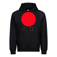 Black Japan Flag Olympics Urban Hoodie - artisFamous