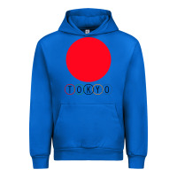 Cobalt Japan Flag Olympics Urban Hoodie - artisFamous