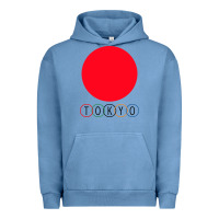 Pigment Pebble Blue Japan Flag Olympics Urban Hoodie - artisFamous