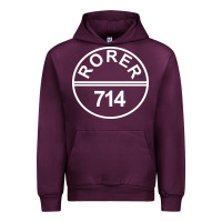 Mauve Wine rorer 714 Urban Hoodie - artisFamous