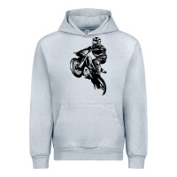 Heather Grey motocross dirt bike design got dirt Urban Hoodie - artisFamous