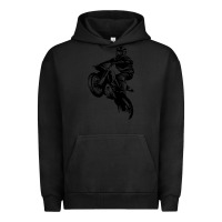 Pigment Black motocross dirt bike design got dirt Urban Hoodie - artisFamous