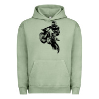 Pigment Oil Green motocross dirt bike design got dirt Urban Hoodie - artisFamous