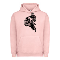 Pigment Salmon motocross dirt bike design got dirt Urban Hoodie - artisFamous