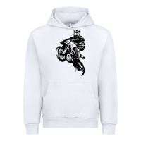 White motocross dirt bike design got dirt Urban Hoodie - artisFamous