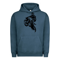 Pigment Midnight Navy motocross dirt bike design got dirt Urban Hoodie - artisFamous