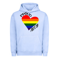 Pigment Grape Ice proud ally lgbt heart gay pride month Urban Hoodie - artisFamous