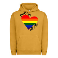 Pigment Peanut Butter proud ally lgbt heart gay pride month Urban Hoodie - artisFamous