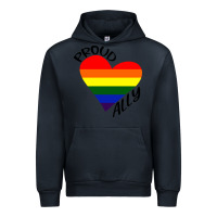 Navy proud ally lgbt heart gay pride month Urban Hoodie - artisFamous