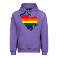 Tulip proud ally lgbt heart gay pride month Urban Hoodie - artisFamous