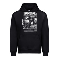 Black hot crazy matrix matrix Urban Hoodie - artisFamous