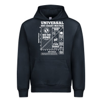 Navy hot crazy matrix matrix Urban Hoodie - artisFamous