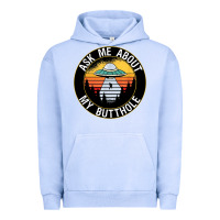 Pigment Grape Ice ask me about my butthole ufo Urban Hoodie - artisFamous