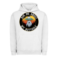 Pigment Lunar Rock ask me about my butthole ufo Urban Hoodie - artisFamous