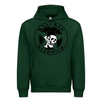 Forest Green knuckle sandwich Urban Hoodie - artisFamous