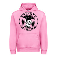 Fuchsia Pink knuckle sandwich Urban Hoodie - artisFamous