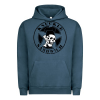 Pigment Midnight Navy knuckle sandwich Urban Hoodie - artisFamous