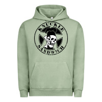 Pigment Oil Green knuckle sandwich Urban Hoodie - artisFamous