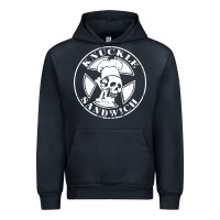 Navy knuckle sandwich Urban Hoodie - artisFamous