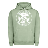 Pigment Oil Green knuckle sandwich Urban Hoodie - artisFamous