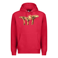 Cardinal lactarius rufus mushroom Premium Hoodie - LillyAllenDesigns