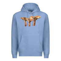 Colony Blue lactarius rufus mushroom Premium Hoodie - LillyAllenDesigns