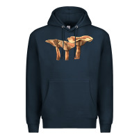 Navy lactarius rufus mushroom Premium Hoodie - LillyAllenDesigns